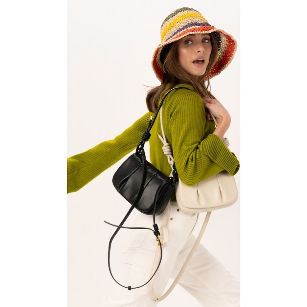 NEW Rachel Zoe Jacquelyn Bag in Ivory Adjustable Handbag Crossbody Curateur